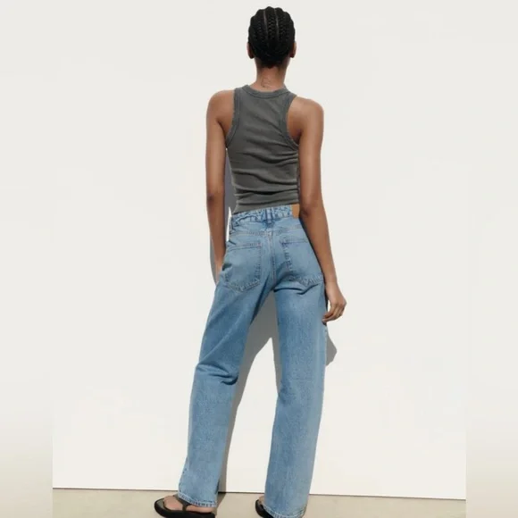 ZARA Washed Rib Tank Top - Picture 2 of 10